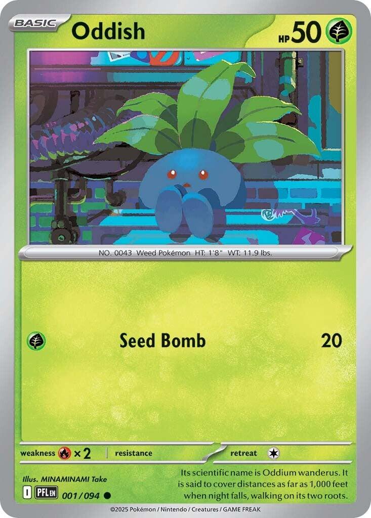 Oddish 001/094 Phantasmal Flames Common