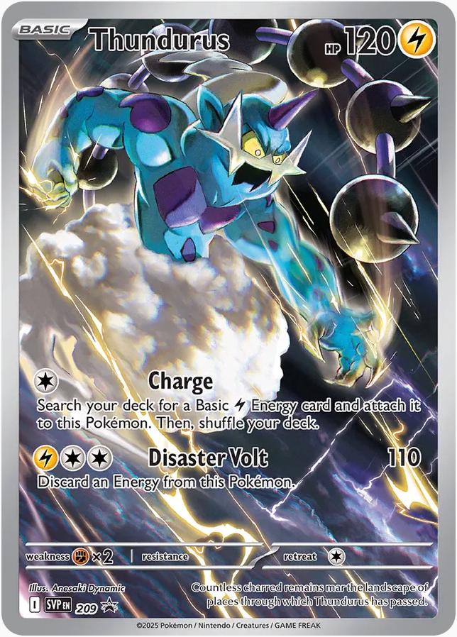 Thundurus #209 Black Star Promo (SEALED)