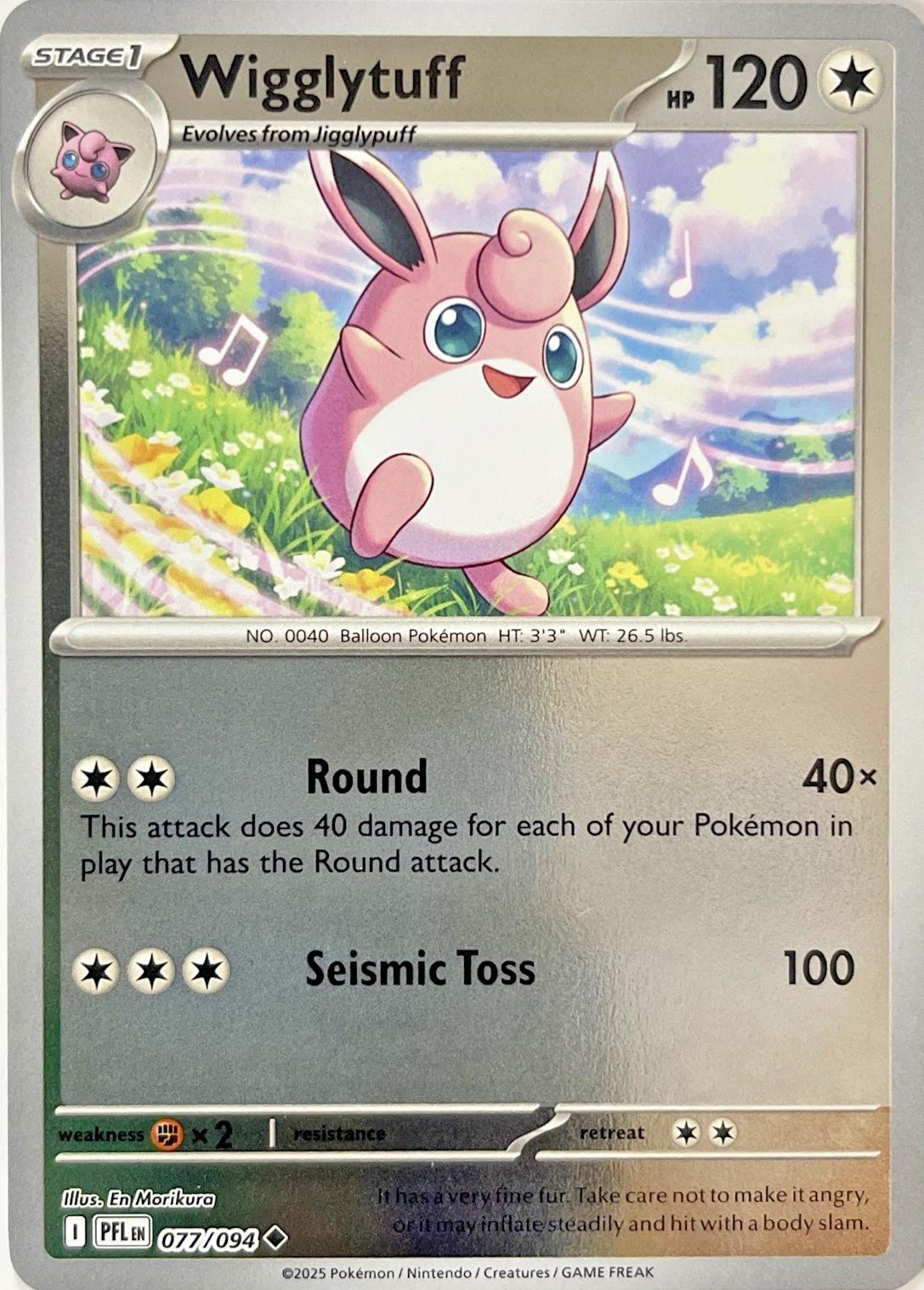 Wigglytuff 077/094 Phantasmal Flames Reverse Holo