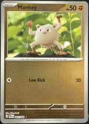 Mankey 042/084 Pitch Black Reverse Holo Common