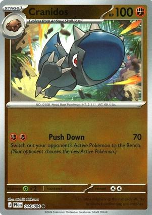 Cranidos 044/084 Pitch Black Reverse Holo Common