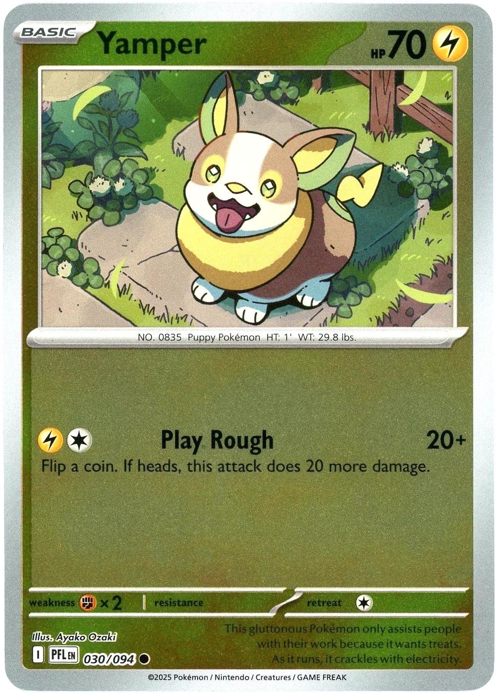 Yamper 030/094 Phantasmal Flames Reverse Holo