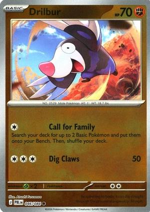 Drilbur 046/084 Pitch Black Reverse Holo Common