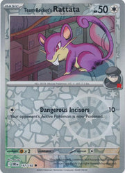 Team Rocket's Rattata 147/182 Reverse Holo