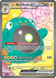 Iono's Bellibolt ex 172/159 Journey Together Ultra Rare Full Art