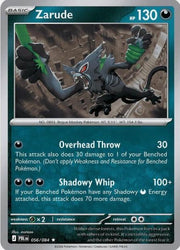 Zarude 056/084 Pitch Black Reverse Holo Rare