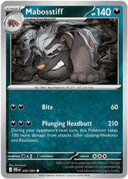 Mabosstiff 058/084 Pitch Black Non-Holo Rare