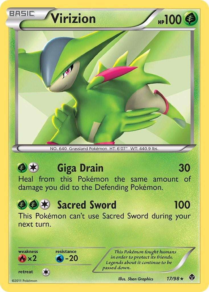 Virizion #17 Pokemon Emerging Powers