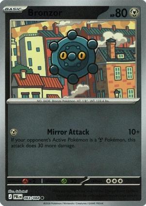 Bronzor 063/084 Pitch Black Reverse Holo Common