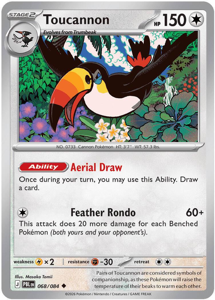Toucannon 068/084 Pitch Black Non-Holo Rare