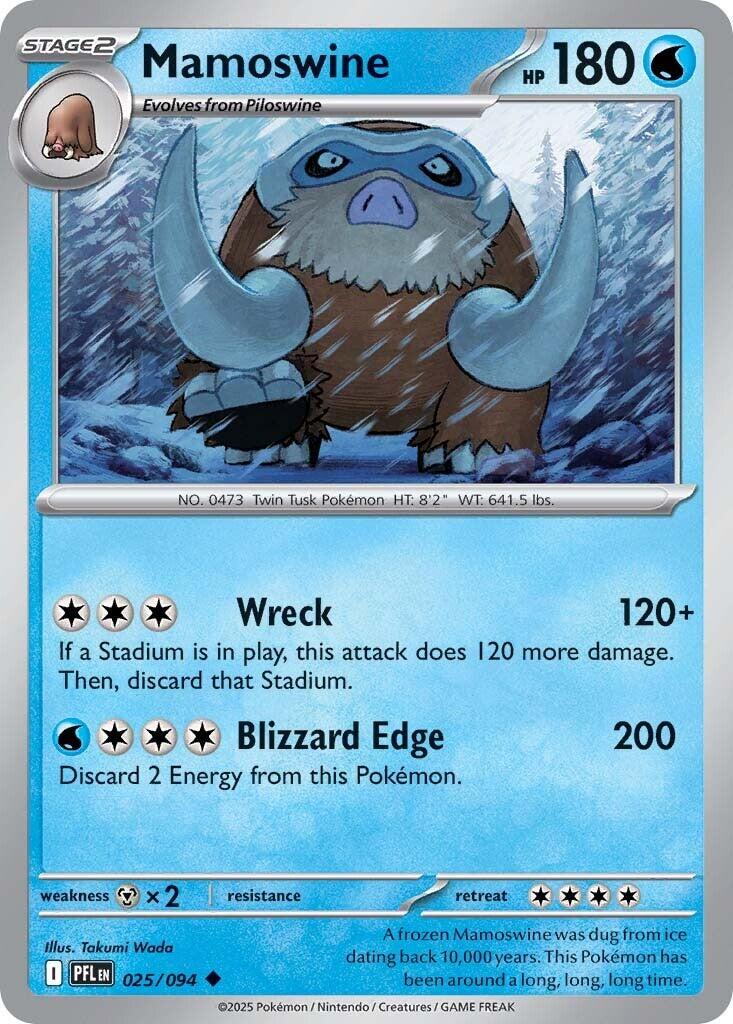 Mamoswine 025/094 Phantasmal Flames Uncommon