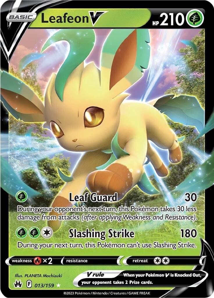 Leafeon V 013/159 Crown Zenith Ultra Rare Holo
