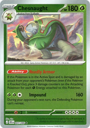Chesnaught 007/086 Chaos Rising Reverse Holo Rare