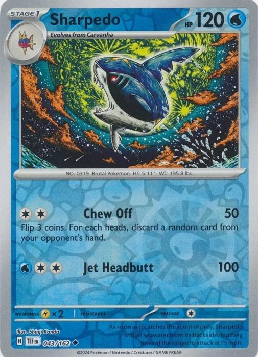 Sharpedo [Reverse Holo] #43 Pokemon Temporal Forces