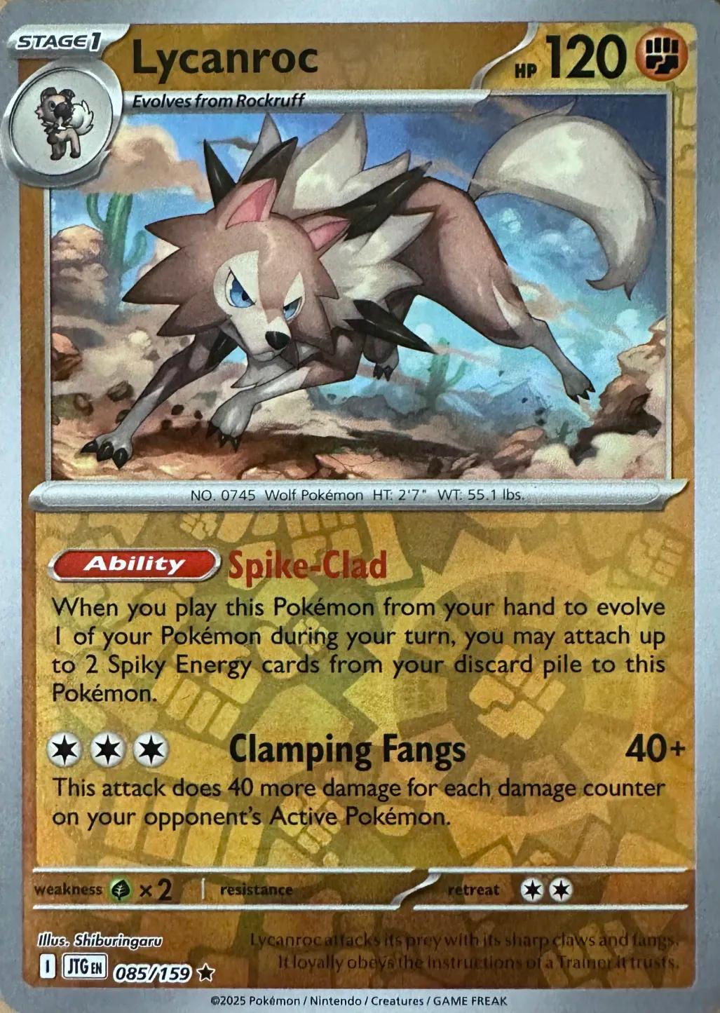 Lycanroc [Reverse Holo] #85 Pokemon Journey Together