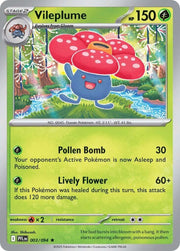 Vileplume #3 Pokemon Phantasmal Flames HOLO