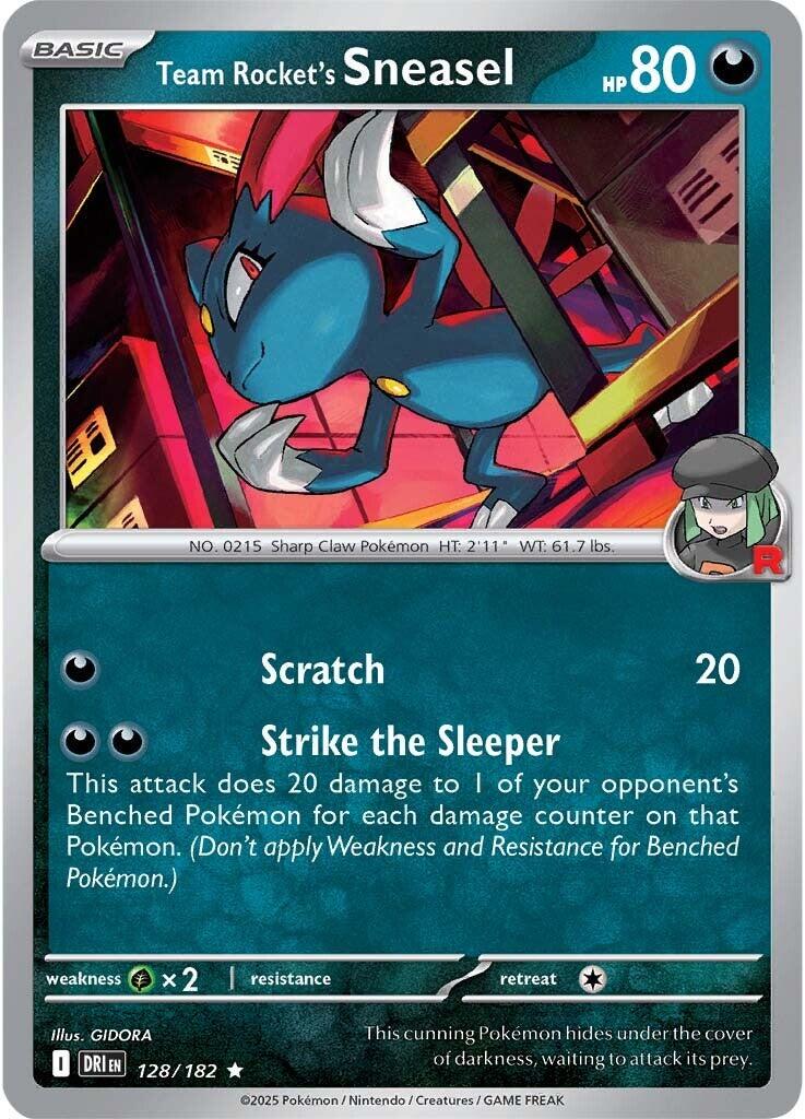 Team Rocket's Sneasel #128 Pokemon Destined Rivals HOLO
