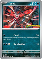 Pokémon TCG: Yveltal 088/132 – Mega Evolution Stamped Promo