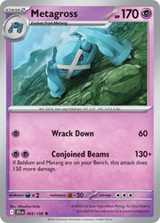 Metagross #63 Pokemon Journey Together HOLO