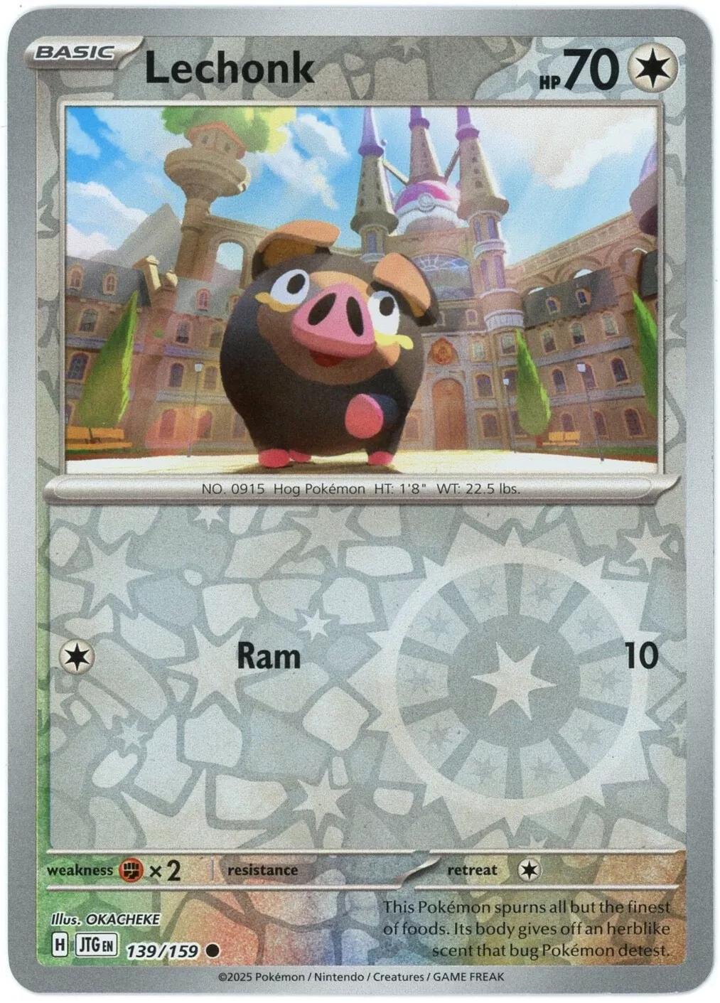 Lechonk [Reverse Holo] #139 Pokemon Journey Together