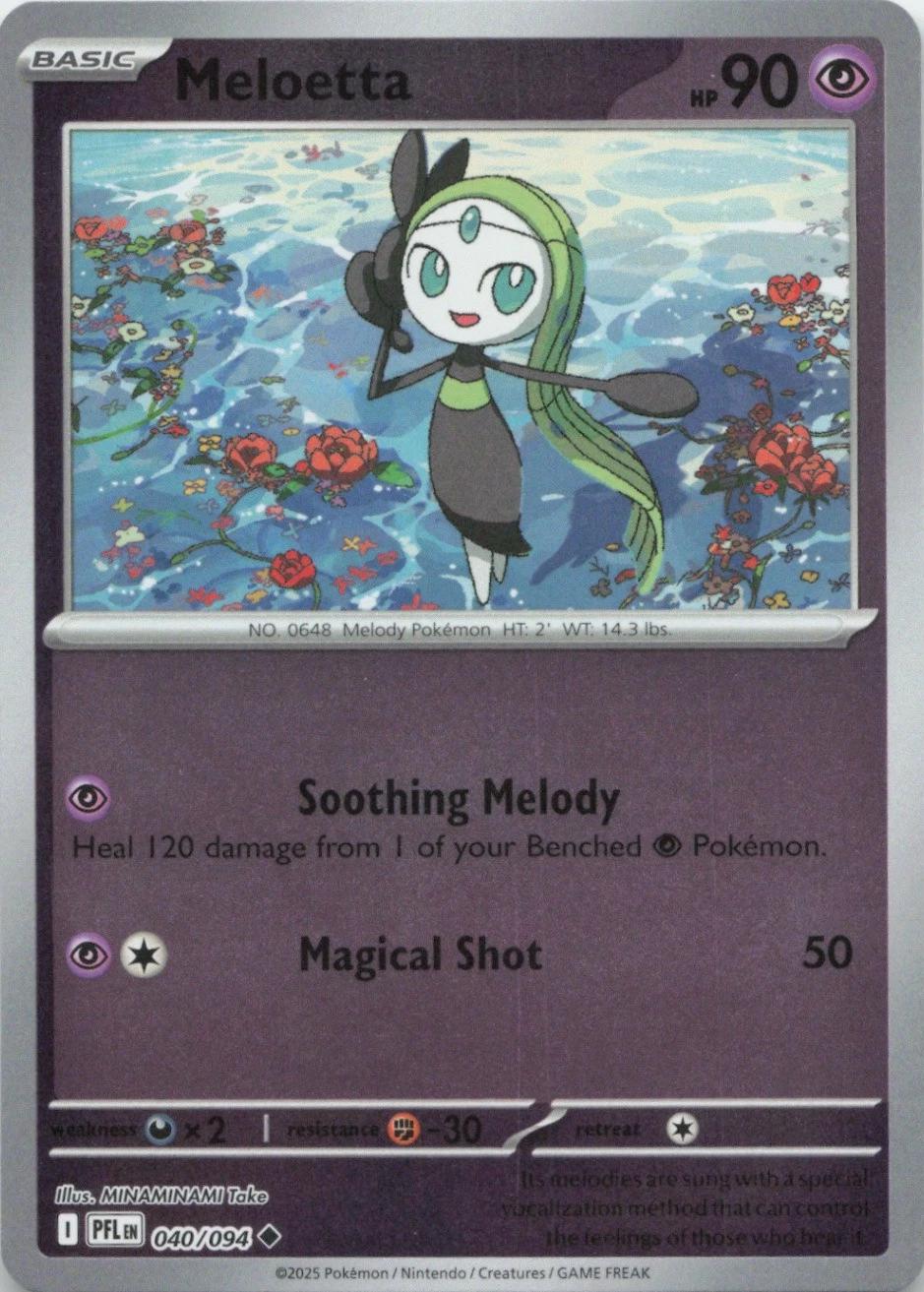 Meloetta [Reverse Holo] #40 Pokemon Phantasmal Flames