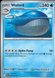 Wailord #41 Pokemon Journey Together HOLO