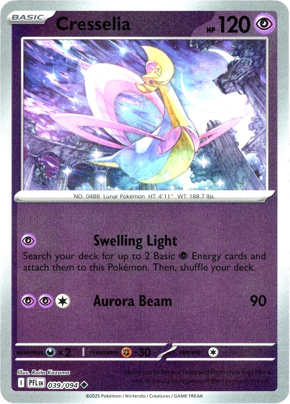 Cresselia [Reverse Holo] #39 Pokemon Phantasmal Flames