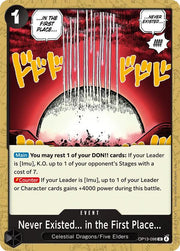 Never Existed... In The First Place OP13-098 One Piece Carrying on His Will