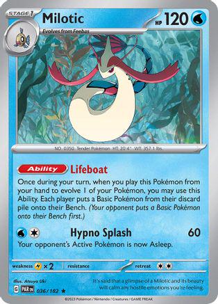 Milotic #36 Pokemon Paradox Rift HOLO