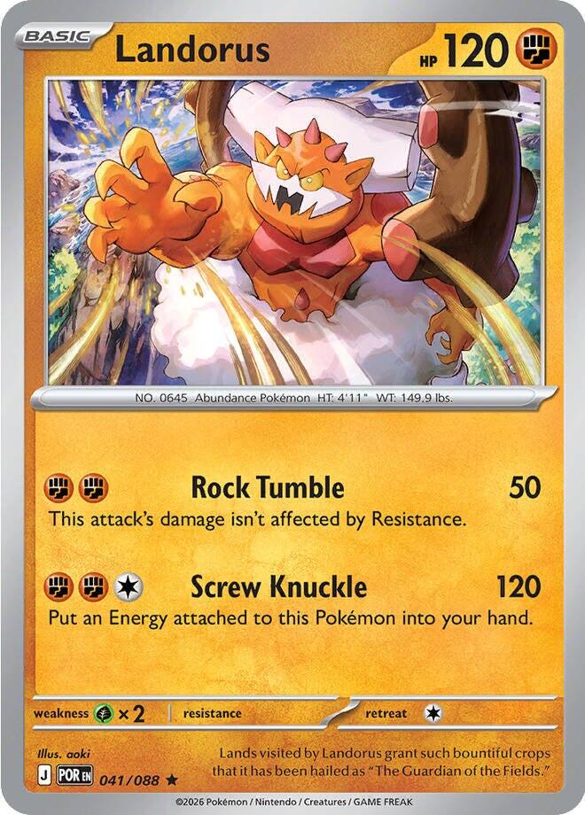 Landorus [Holo] #41 Pokemon Perfect Order