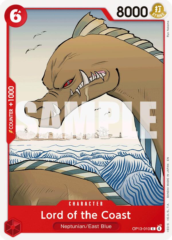 Lord of the Coast OP13-010 One Piece Carrying on His Will