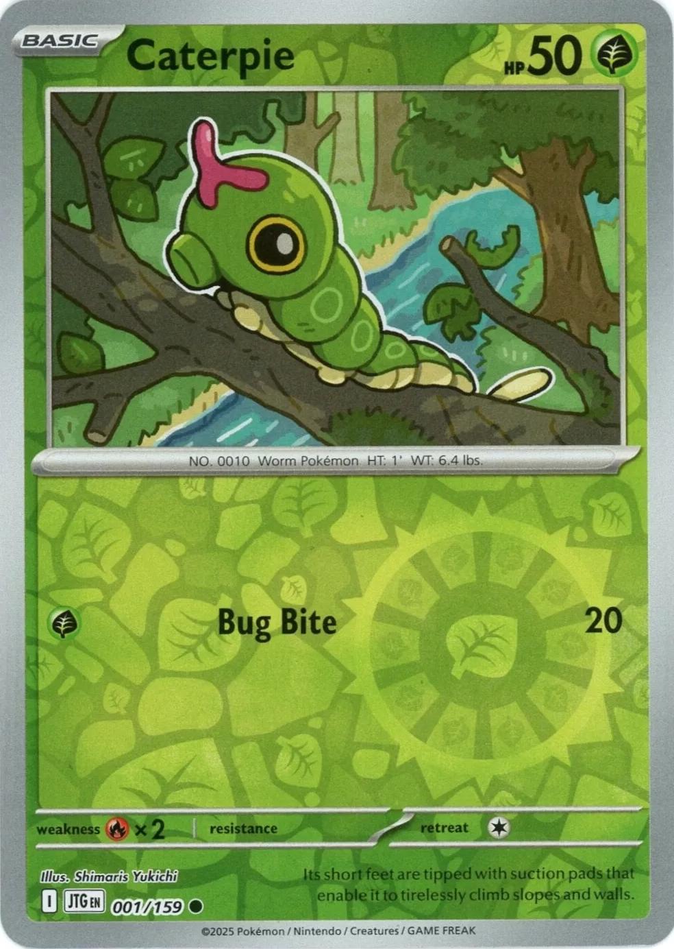 Caterpie [Reverse Holo] #1 Pokemon Journey Together