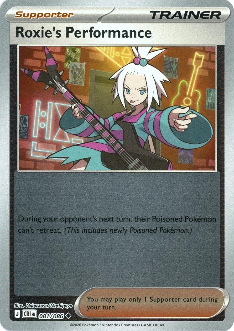 Roxie's Performance [Reverse Holo] #81 Pokemon Chaos Rising