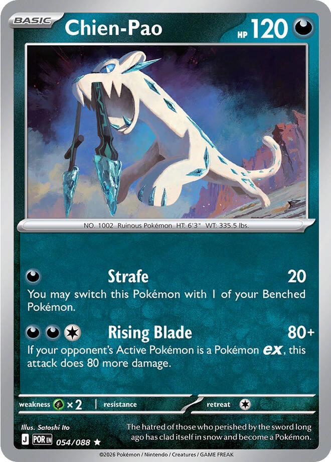 Chien-Pao #54 Pokemon Perfect Order HOLO