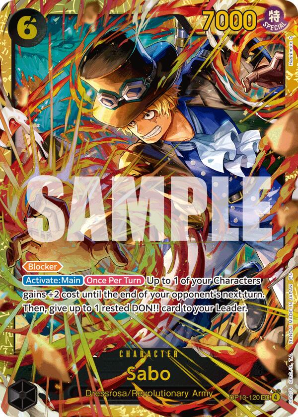 Sabo OP13-120 One Piece Carrying on His Will