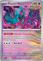 Flutter Mane #43 Pokemon Prismatic Evolutions HOLO