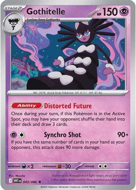 Gothitelle #43 Pokemon White Flare HOLO