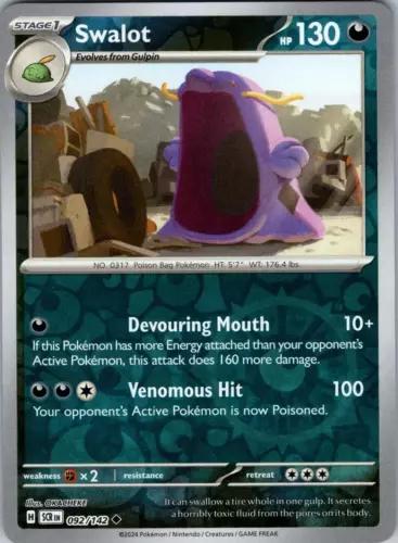 Swalot [Reverse Holo] #92 Pokemon Stellar Crown