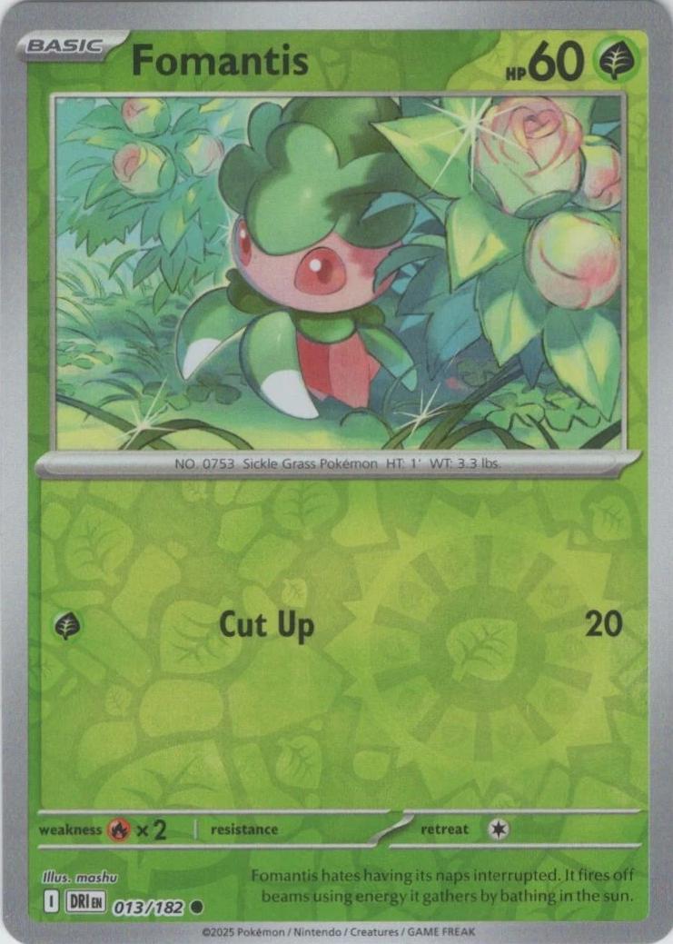 Fomantis [Reverse Holo] #13 Pokemon Destined Rivals