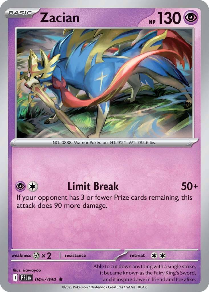Zacian [Holo] #45 Pokemon Phantasmal Flames