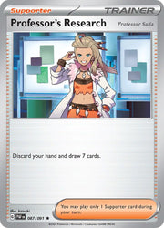 Professor's Research #87 Pokemon Paldean Fate HOLO