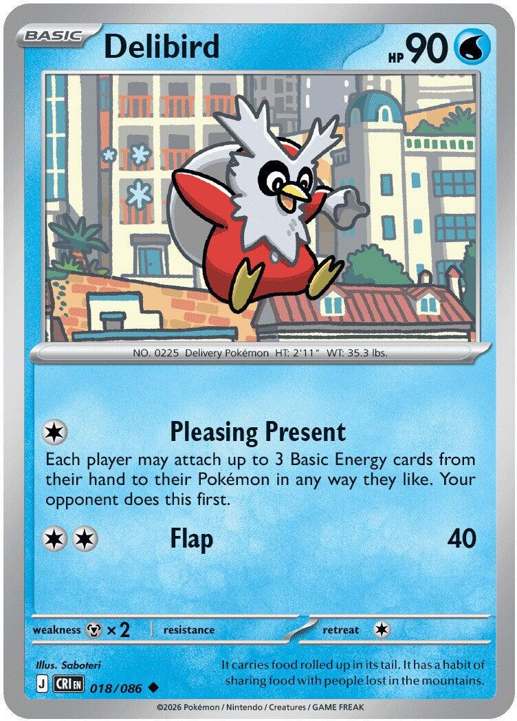 Delibird #18 Pokemon Chaos Rising
