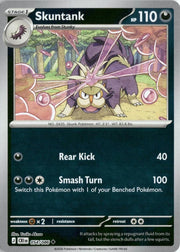Skuntank [Reverse Holo] #54 Pokemon Chaos Rising