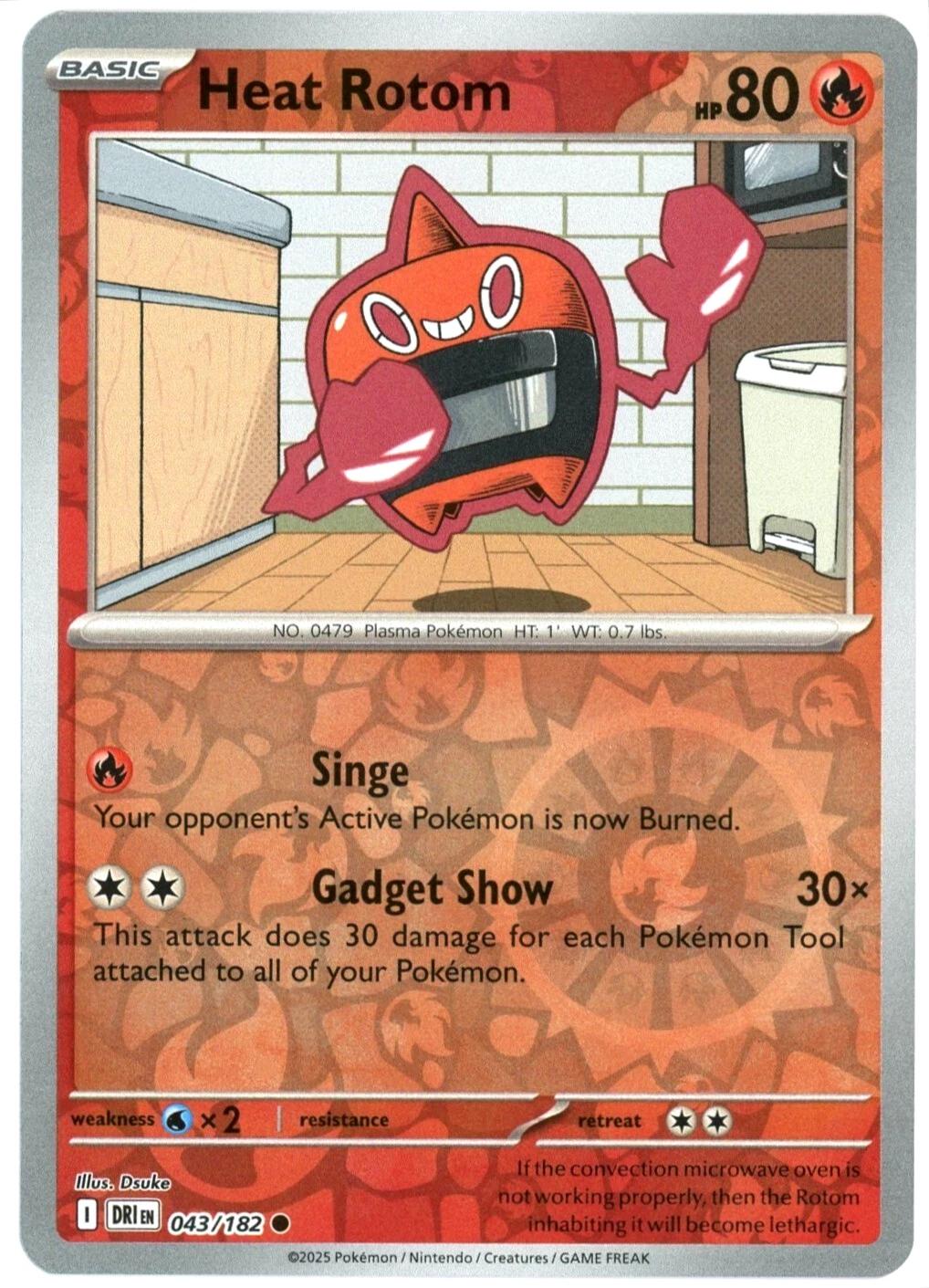 Heat Rotom [Reverse Holo] #43 Pokemon Destined Rivals