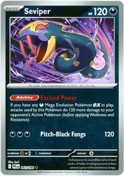 Seviper [Reverse Holo] #62 Pokemon Phantasmal Flames