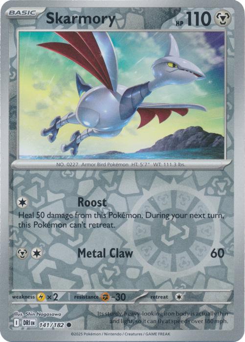 Skarmory [Reverse Holo] #141 Pokemon Destined Rivals