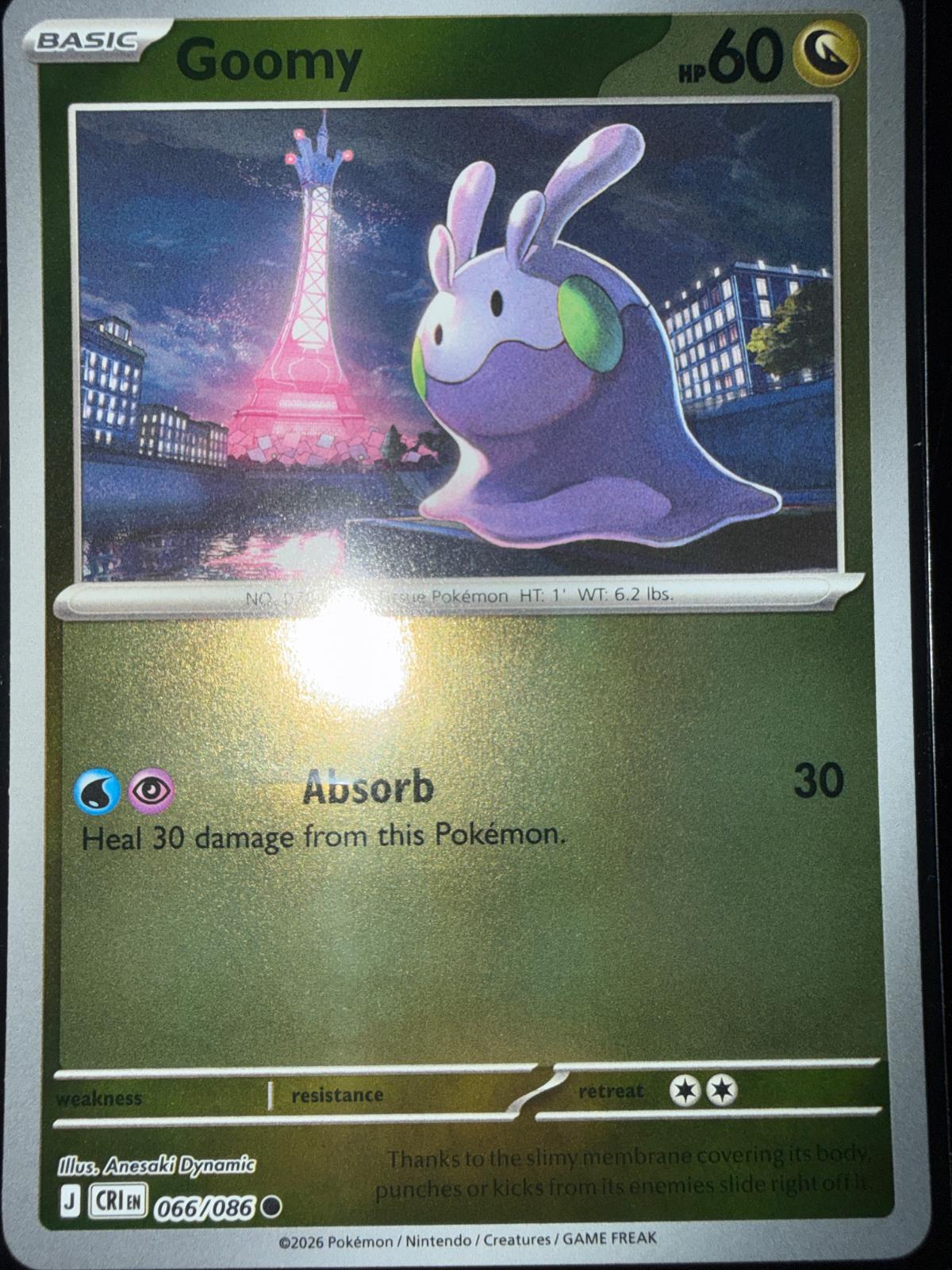 Goomy [Reverse Holo] #66 Pokemon Chaos Rising