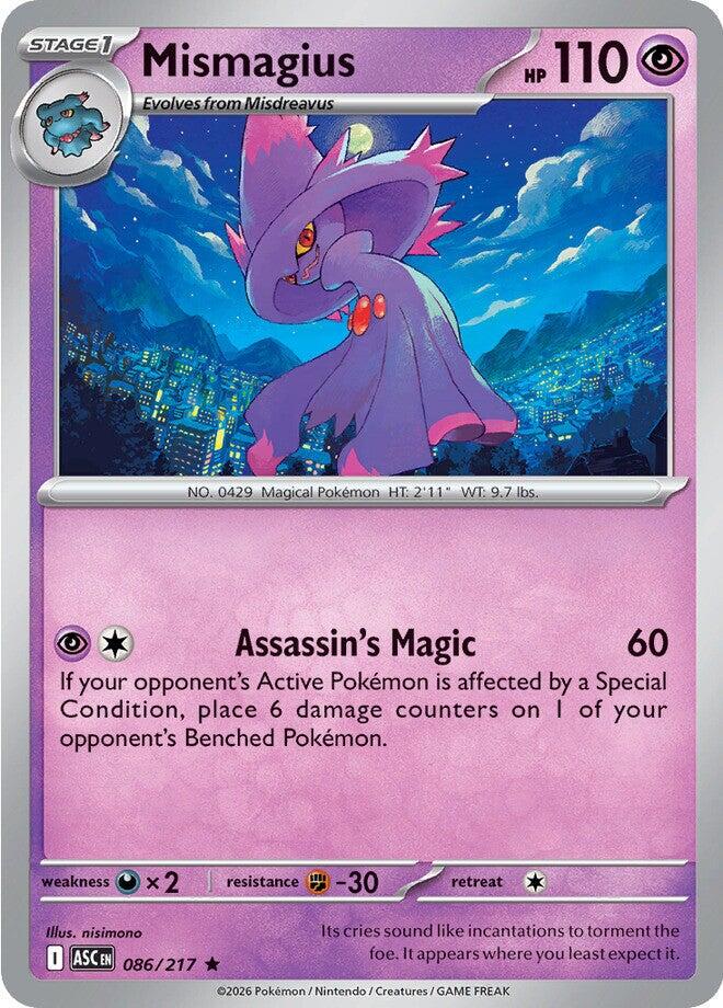 Mismagius #86 Pokemon Ascended Heroes HOLO