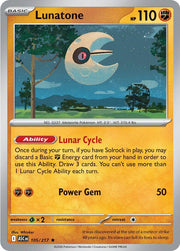 Lunatone #105 Pokemon Ascended Heroes HOLO