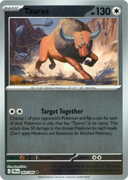 Tauros [Reverse Holo] #69 Pokemon Chaos Rising
